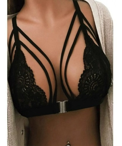 Bralette Bralet Sosten Sexy Encaje Moda Mujer Lenceria 