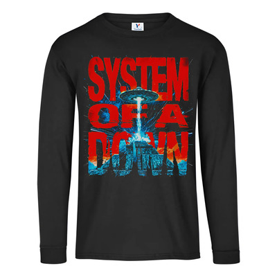 Playera System Of A Down Manga Larga A5 Negro System Of A Down M Dama Lisa