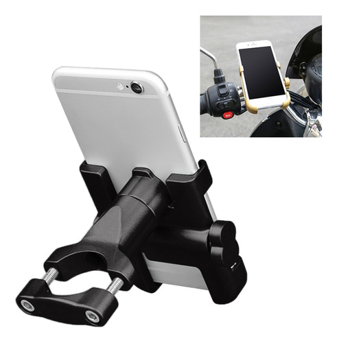 Motorcycle Handlebar Aluminum Alloy Phone Bracket