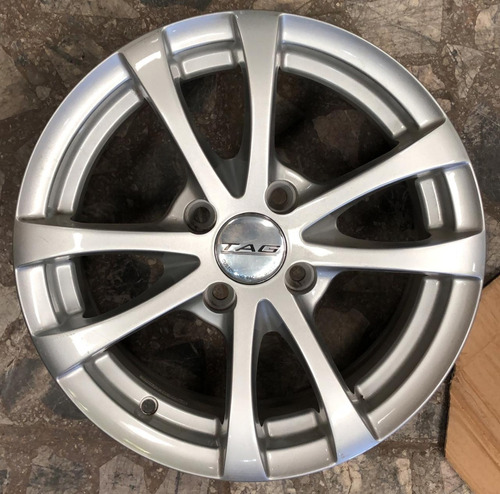 Kit X4 Llantas 14 Tag 4x100 Gris Vw Chevrolet Renault Fiat