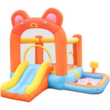 Liphontcta Docin Inflable Bounce House Slide Bear Theme With