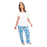 Pijama Verano Camiseta/pantalón Cómoda Elegante Térmica 9054