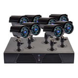 Kit Seguridad 8 Camaras Exterior Cctv Dvr 700tvl Motorizado Infrarrojo Vision Nocturna  Vigilancia