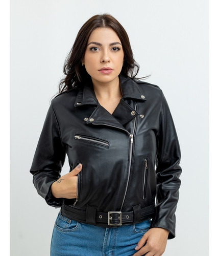 Jaqueta   Feminina  Motoqueira Legitimo  Couro Boi