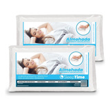 2 Almohadas Inteligentes Sleeptime 95x40 King Size Con Funda