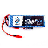 Bateria Lipo 2400mah 7.4v 2s 1c Radio Controle Rx Receptor 