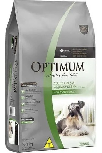 Ração Premium Optimum Cães Adultos Raças Pequenas 10,1kg Top