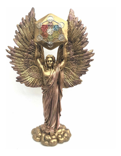 Figura Decorativa Arcangel Metatron Alas Extendidas 36 Cm