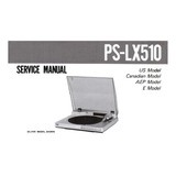 Manual Toca Disco Sony Ps-lx510 Em Pdf