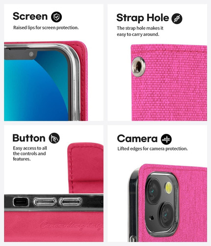 Funda Cartera Con Tarjetero Anticaidas Para Celulares iPhone