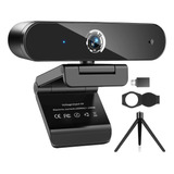 4k Webcam Micrófono, 4k Autofocus Webcam Cubierta De P...