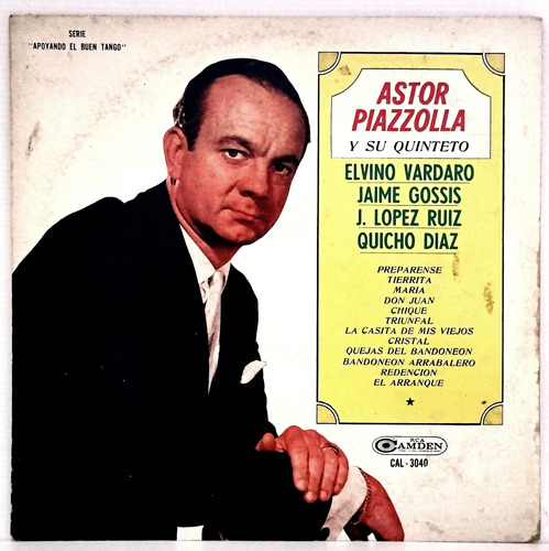 Astor Piazzolla Y Su Quinteto  - Vinilo Lp Mono - Excelente