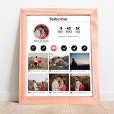 Cuadro Personalizados Parejas Instagram 21x29,7