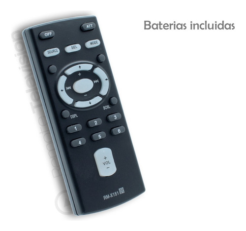 Control  Autoestereo Sony Rm-x151 + Pilas