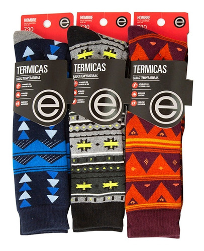 Medias Termicas Elemento Hombre/dama 3/4 (art. 730/720) X 3