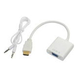 Adaptador Hdmi A Vga Con Audio Soporta Full Hd 1080 Um2020