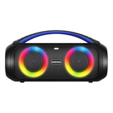 Bocina Bluetooth 3x2 Pulgadas Con Subwoofer Daewoo Beatbox Color Negro