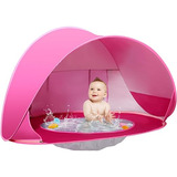 Carpa Plegable C/ Piscina Para Bebes P/playa Proteccion Uv R