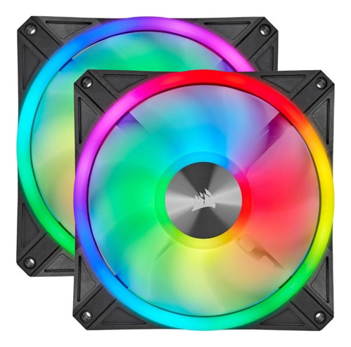 Fan Corsair 2x Ql140 Rgb Icue Cooler 140mm Quad Loop 34 Leds