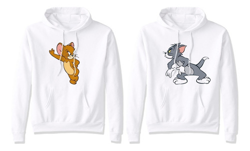 Sudadera Parejas Tom Y Jerry Amigos Enfado Juntos