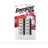 Pilas Alcalinas Energizer Max Tipo C (10 Piezas)