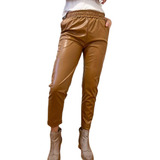 Pantalon Eco Cuero Babucha De Mujer