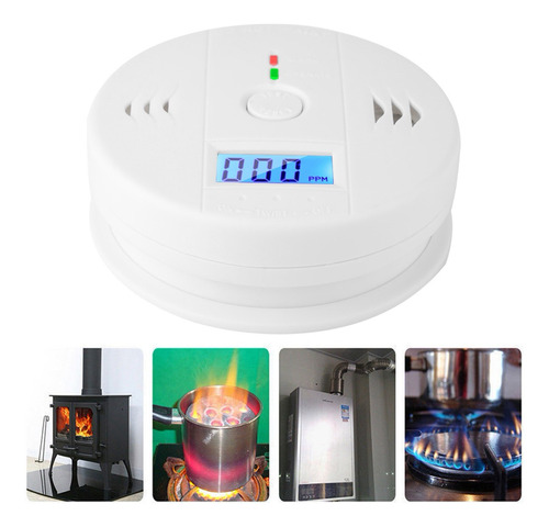 Alarma Detector De Gas/humo Monoxido De Carbono