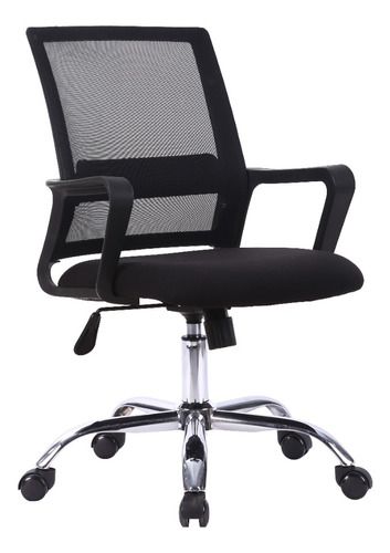 Silla De Oficina Escritorio Ejecutiva Lumbar Negro Niviko