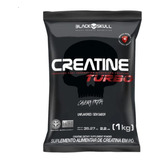 Creatina Turbo Hardcore Pura Monohidratada 1kg Black Skull