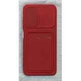 Capa Silicone Cover Genérica Xiaomi Porta Cartão Vermelho Para Xiaomi Linha Redmi Redmi Note 10 6.43 De 1 Unidade
