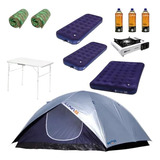 Barraca De Camping Luna 7 Pessoas Mor + Kit Compl Acampar