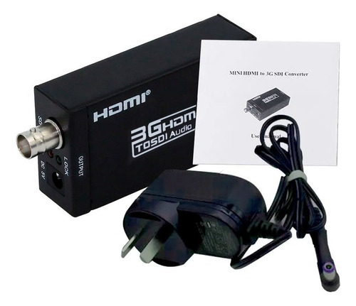 Conversor Hdmi A Sdi Con Fuente Full Hd 1080 P Mixer  Sdi