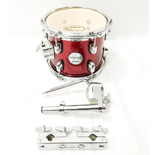 Tom De Bateria 8 X-pro Stage Vermelho + Clamp + Holder