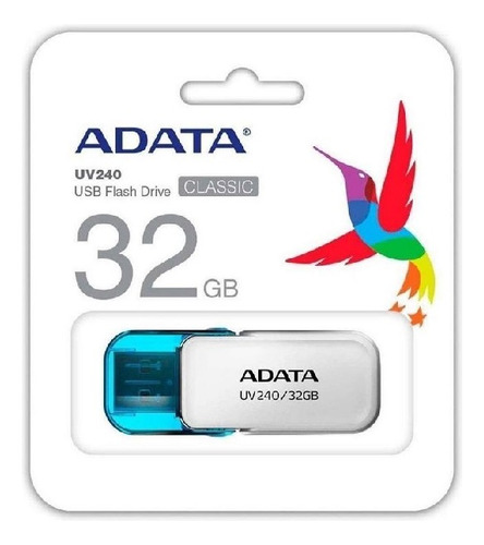 Memoria Adata Usb 2.0 Uv240 Escualizable 32gb Blanca