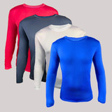 Kit 4 Blusa Camisa Proteção Uv50+ Kit Térmico Adulto Uva Uvb