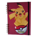 Cuaderno Rayado Personalizado Pokémon