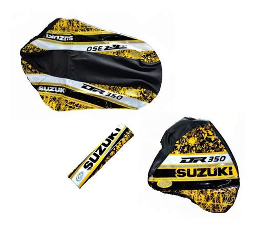 Kit Fundas Suzuki Dr 350 Asiento Tanque Y Pad