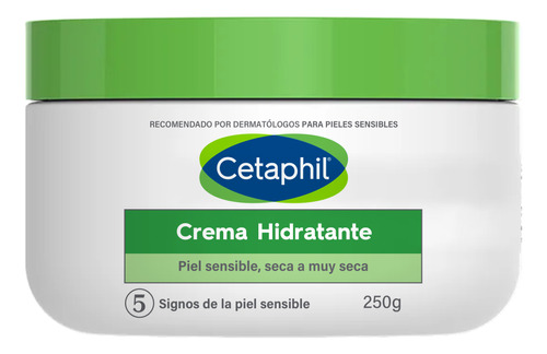 Cetaphil Crema Hidratante Piel Sensible Y Seca 250g