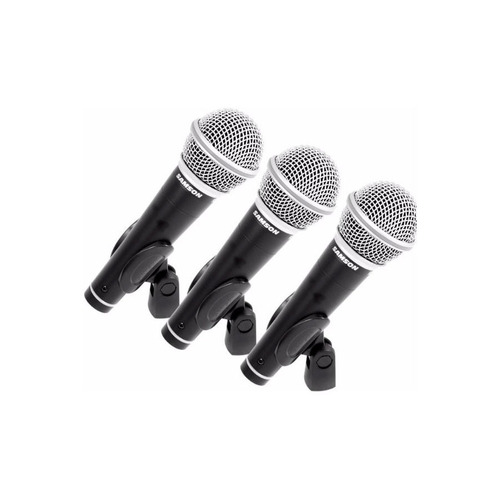 Microfono Samson R-21 X 3 Unidades Con Estuche Voces