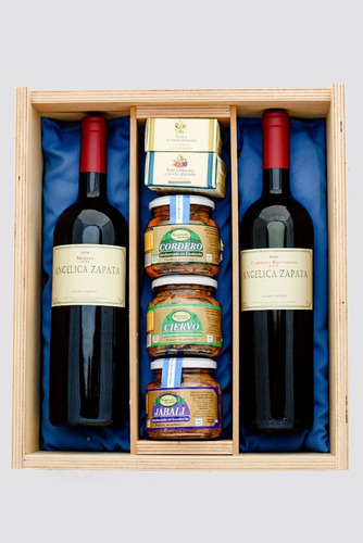 Caja De Vinos Gourmet Angelica Zapata - Regalo Cumpleaños