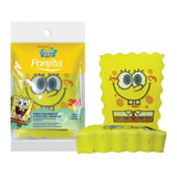 Kit 2 Esponja Banho Criança Infantil Bob Esponja Ponjita 3 M