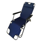 Reposera Exterior Reclinable Silla De Playa Jardin