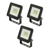 Reflector Led Exterior 10w Pack X3 220v Ip65 Jardin Tbcin