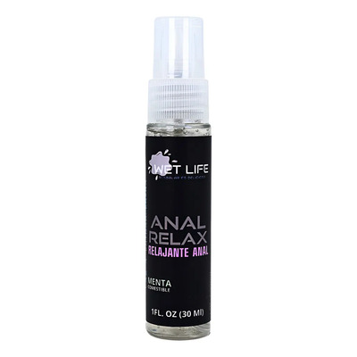 Wet Life Anal Relax 30ml Lubricante Anal Desensibilizador Menta | Meses sin interés