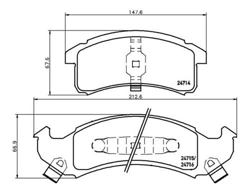 Pastilla Freno Delantera Chevrolet Lumina Apv 1992-1993 Foto 2