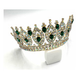 Corona Tiara Reina Carnaval Cristales Comunion Novia Xv L101