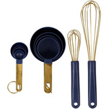 Set Utensilios Para Mezclar Y Medir Azul C/10 Pzas Wilton