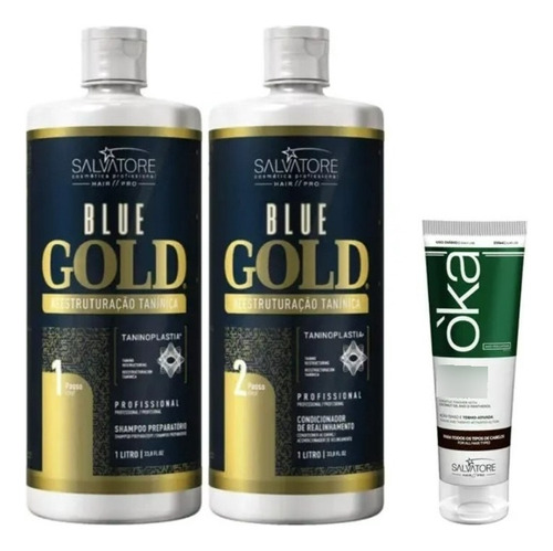 Salvatore Blue Gold 2x1 L - Passo 1 E 2 - Escova Progressiva