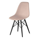 Cadeira Eames Polipropileno Base Madeira Eiffel Espresso