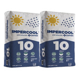 2 Bolsas De Impercool Base Cemento Blanco Cemix 10kg C/u